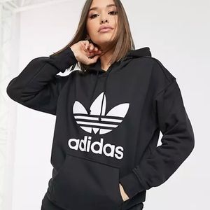 ❤️ adidas Originals black hoodie adult medium